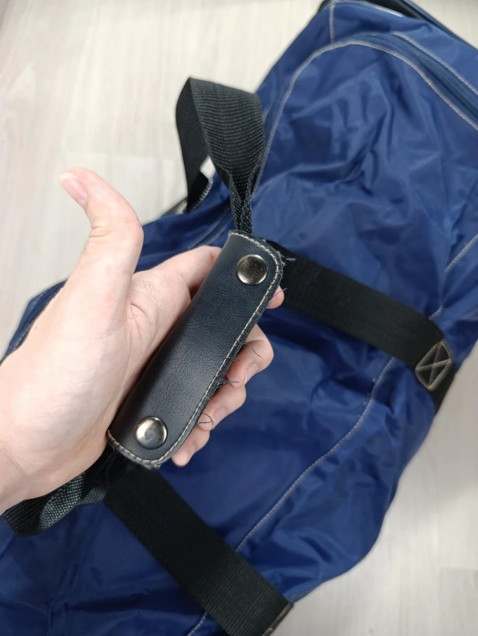 Saxoline Sydney Australia Vintage Travel Bag Navy Blue 71cm – photo 4